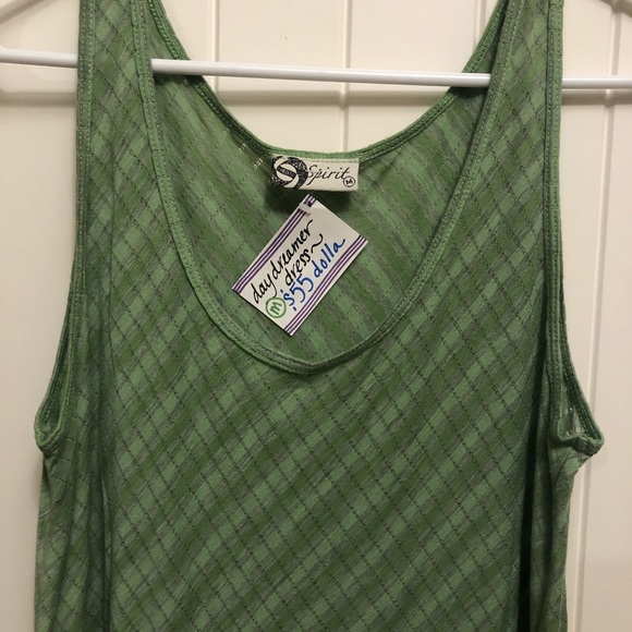 Green Swimsuit cover-up dress. - Picture 1 of 8